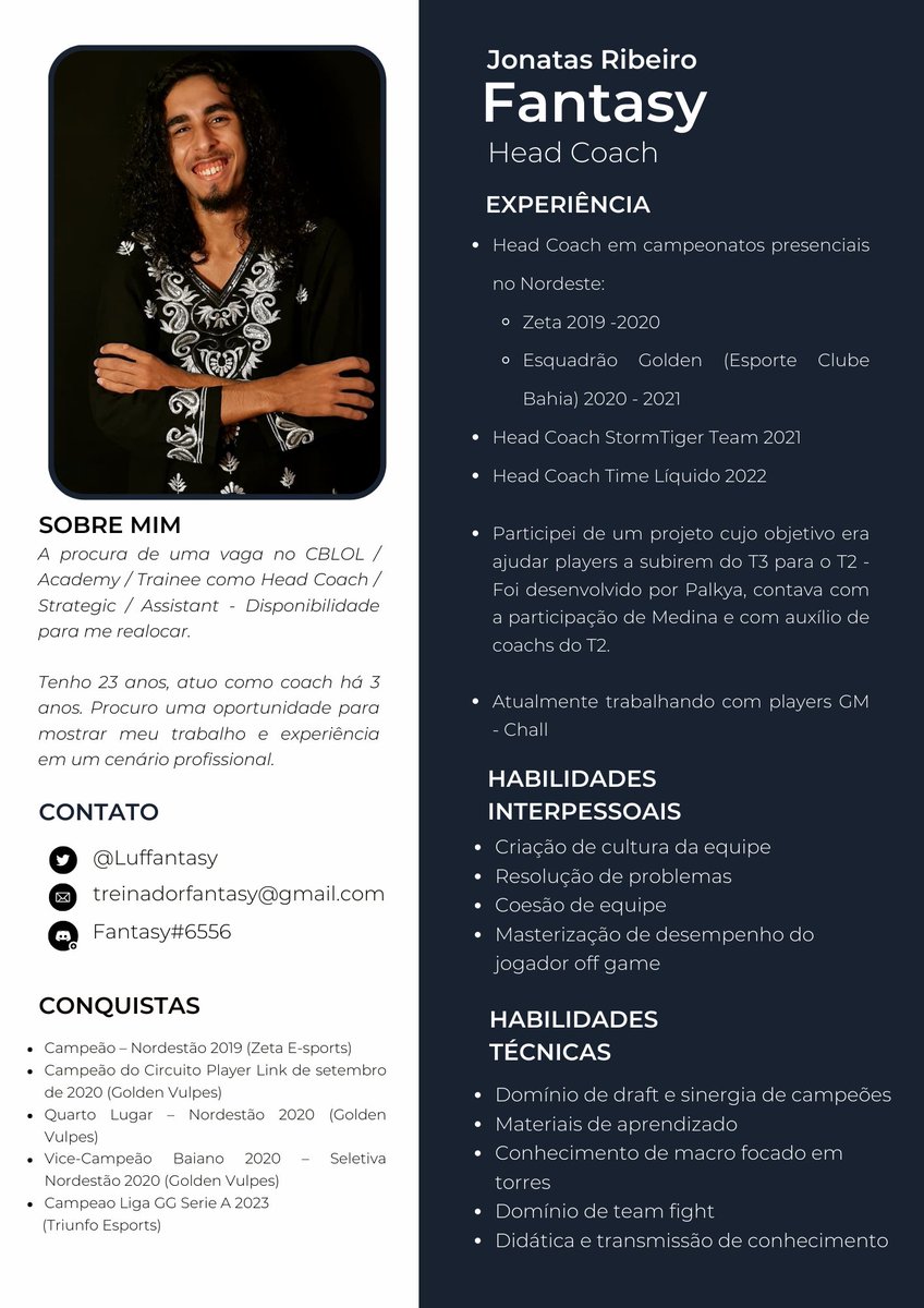 Fantasyocoach's tweet photo. Já que hoje e meu aniversario que tal um tryout de presente ? 

Bem venho anunciar que estou aberto a propostas para Cblol - Cblol Academy - Trainee como Head Coach - Coach -  assistant 

Referencias - @wizardkiracoach @loud_palkya  @SrVenancio1  

Todo Rt E bem vindo !
Obrigado https://t.co/w9xUfHkAJs