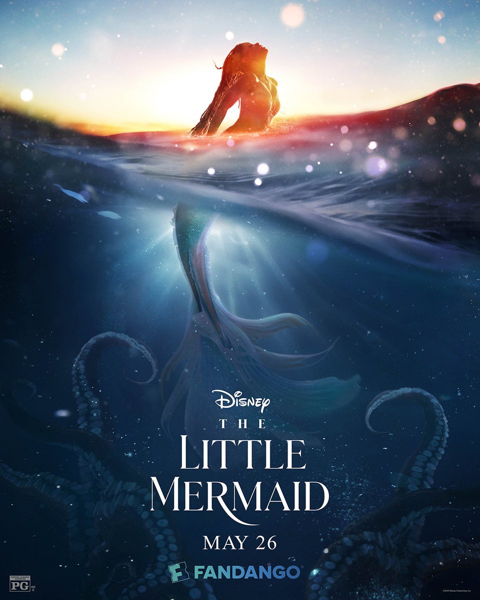 i support the little mermaid movie but idk if im actually gonna see it bc idrc about disney BUT LOOK AT THIS POSTER IM OBSESSED