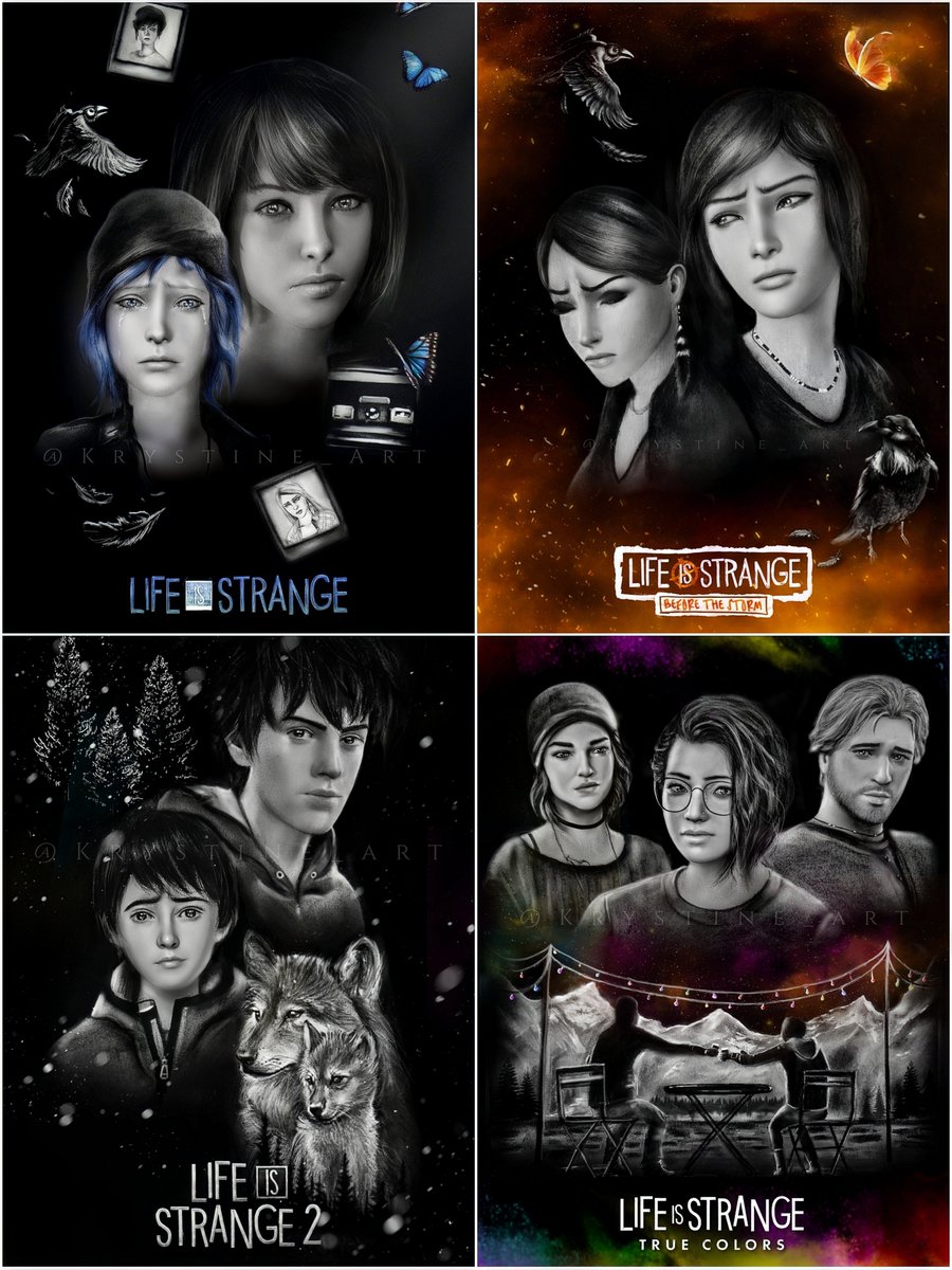 LifeIsStrange's tweet photo. This absolutely incredible Life is Strange fan art is by @krystine_art!

Which cover interpretation is your favourite?

If you have any fan art you've been working on, we'd love to see it! https://t.co/gGfZV7ilyN