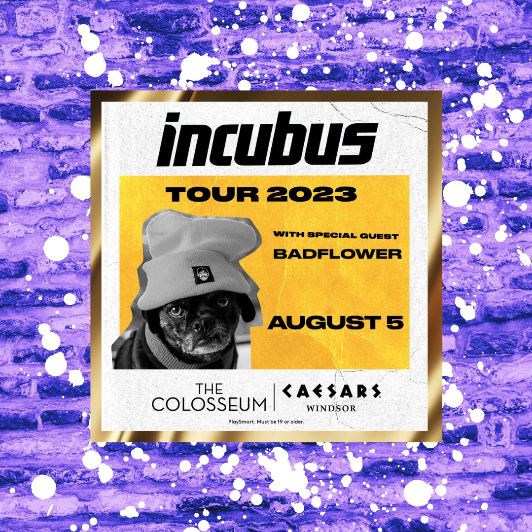SWOMP_CA's tweet photo. 🚨CONTEST ALERT🚨LAST CHANCE TO ENTER &amp; WIN tickets to see @IncubusBand at @CaesarsWindsor ‼️‼️‼️🤩🤩🤩

Learn how to win, here: https://t.co/YfEsKNshkN https://t.co/RtZvgJlOG1