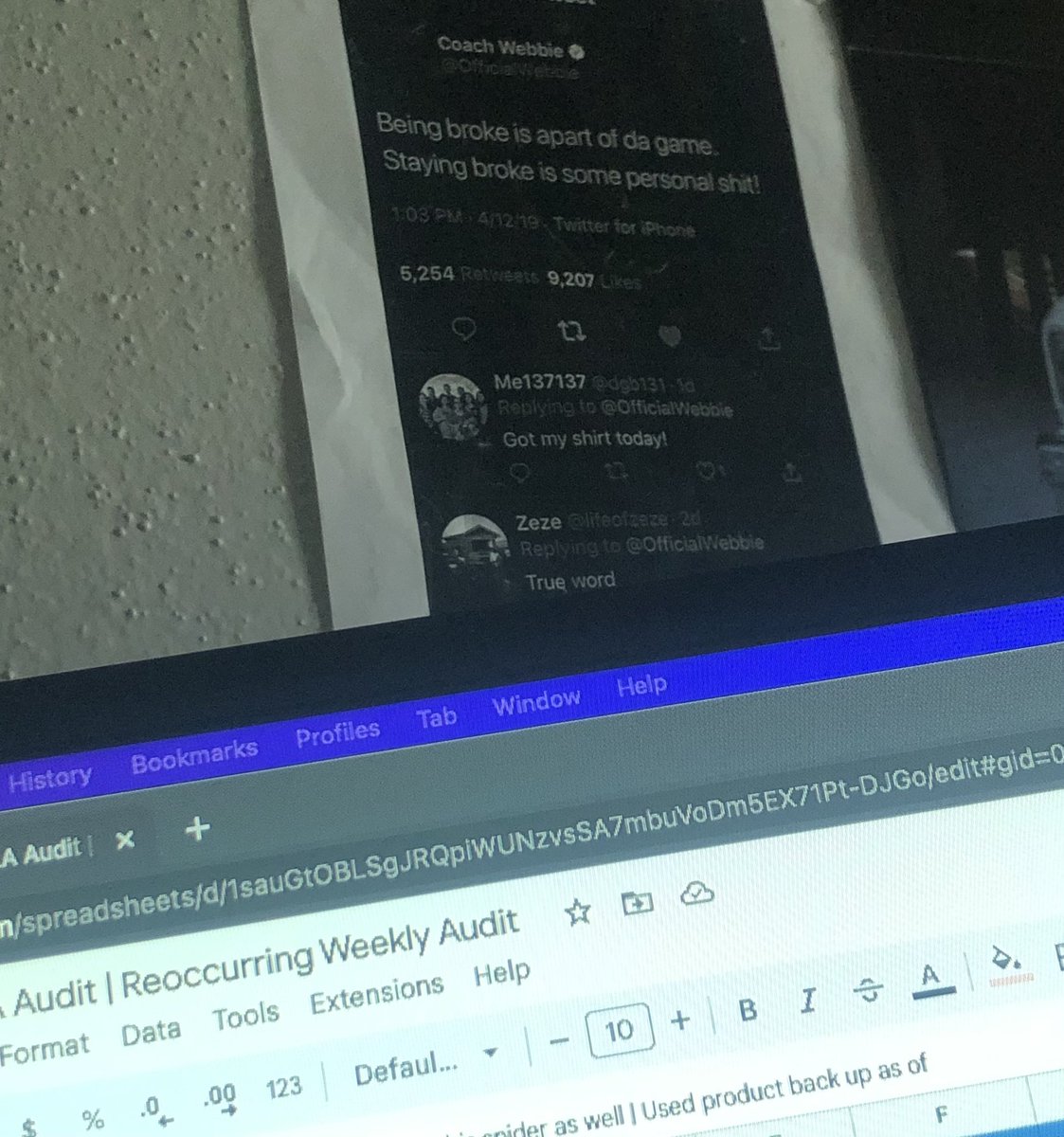 I keep this tweet posted by my desk for motivation, shoutout <a href="/OfficialWebbie/">Savage Life</a>