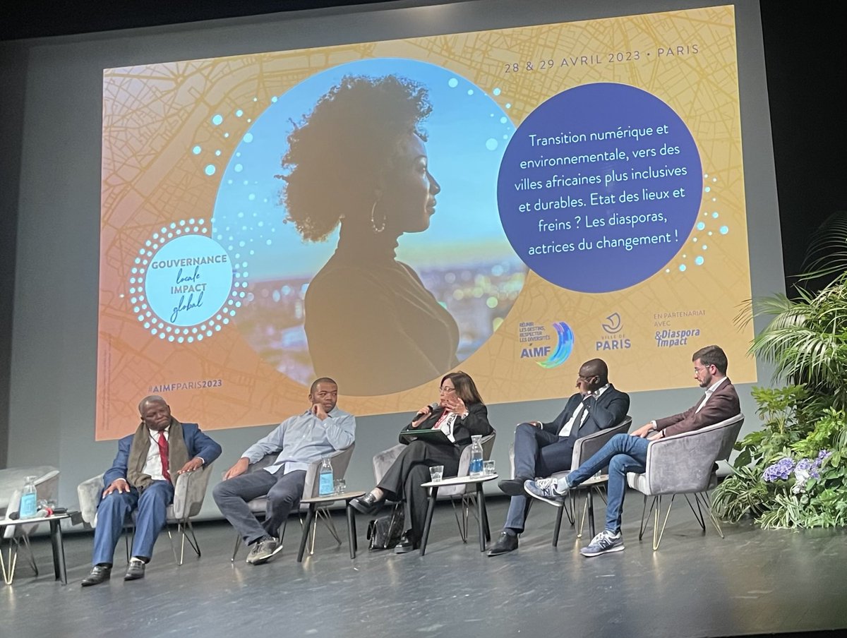 Panel 2 
Transition numérique et environnementale, vers des villes africaines plus inclusives et durables 
État des lieux et freins ? Les diasporas actrices du changement 
#AIMFParis2023