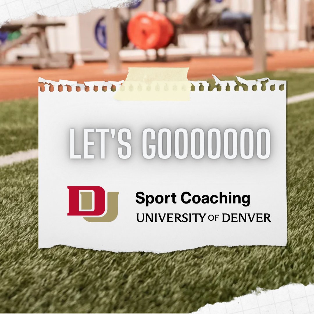 DUKineSport's tweet photo. @DrGearity @Joemills228 @DrKuk14 @saracampbell102 will help you unlock your full potential.  Don't just settle for good, when you can be great with @UofDenver MA in Sport Coaching! @DUGSPP Let's GOOOO! #DuCoach #sportcoaching #strengthandconditioning #onedu #sportpsychology #du https://t.co/GbHatvBar5