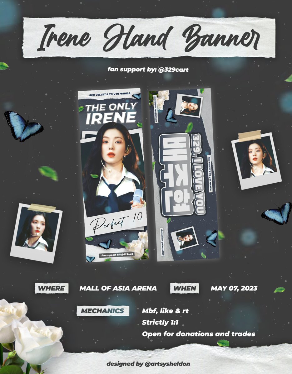 329cart's tweet photo. R to V in Manila Giveaway ✨️

Hi Baetokkis! I will be giving away free irene hand banners on d-day. Kindly see pic for the mechanics. 🩷

 #아이린 #IRENE #RtoVinManila #RedVelvetinMNL2023 https://t.co/tYlkjv3Fxf