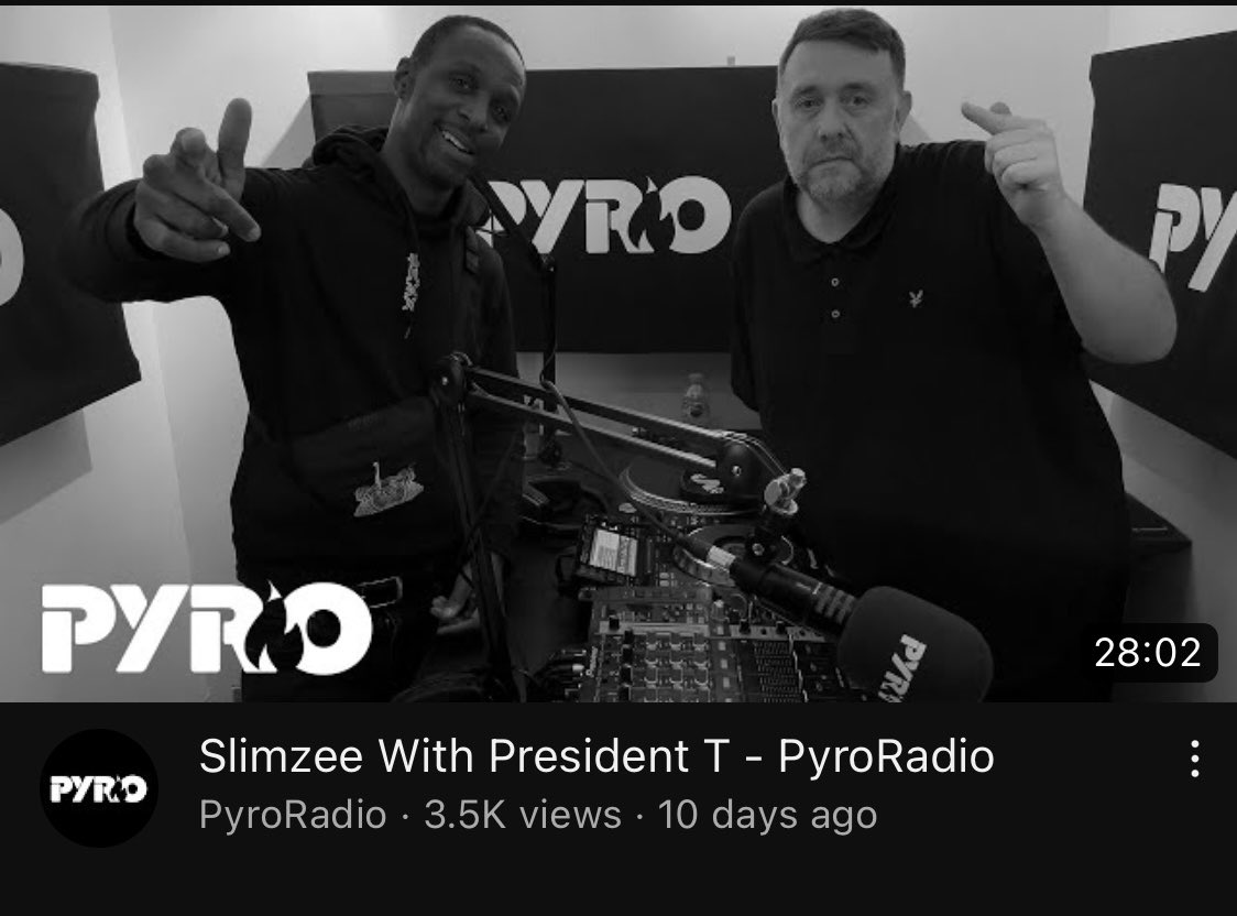 The Grime Museum (@thegrimemuseum) on Twitter photo <a href="/dj_slimzee/">@dj_slimzee</a> <a href="/Prez_T/">PRESIDENT T</a> <a href="/PyroRadio/">PyroRadio</a> π» full set below β¬οΈ 
youtu.be/l9_1XxWK0XU <a href="/dj_slimzee/">@dj_slimzee</a> <a href="/Prez_T/">PRESIDENT T</a> <a href="/PyroRadio/">PyroRadio</a> π» full set below β¬οΈ 
youtu.be/l9_1XxWK0XU