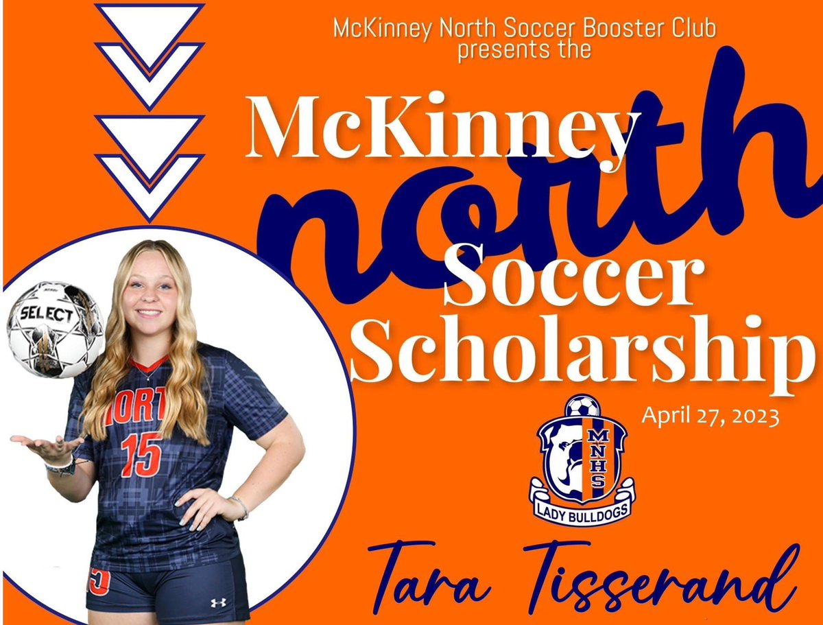 Congratulations to Tara Tisserand, who received the North Soccer $1,000 scholarship last night.