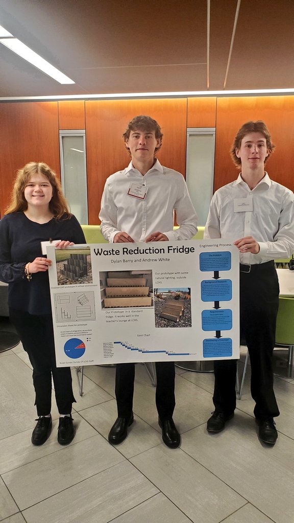 AaronNickman's tweet photo. Good luck to our Engineering Design / Technology Teams! Luella, Drew, and Dylan.  Tyler and Dylan. #expectBigThings https://t.co/f792kFsBJl