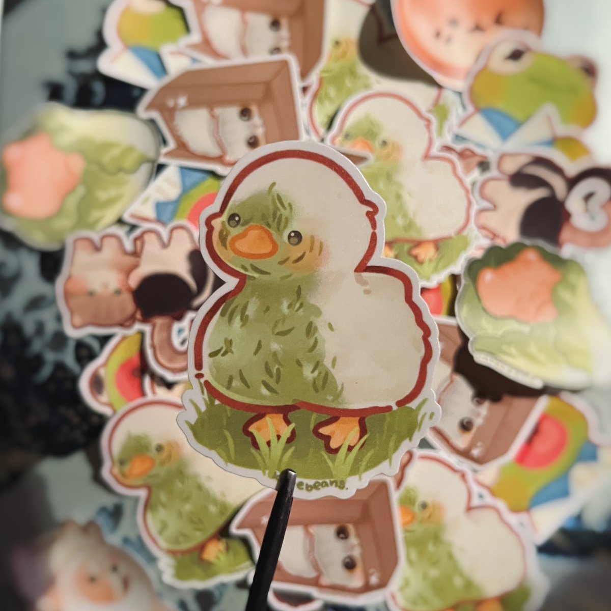 kapebeansies's tweet image. Am*z*n kept stealing my stickers so i decided to make my own 🤷‍♀️