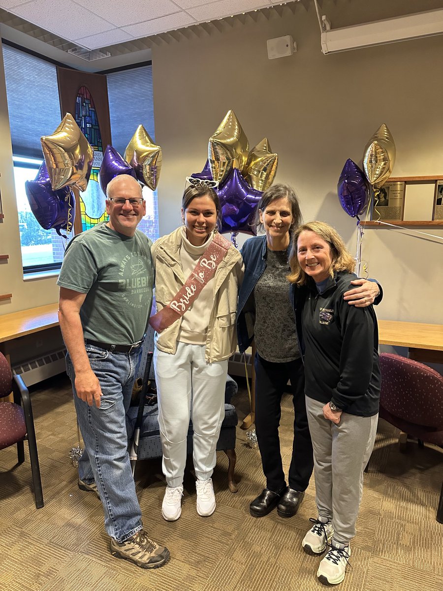 Celebrating Coach Sierra with a surprise bridal shower and birthday wishes!