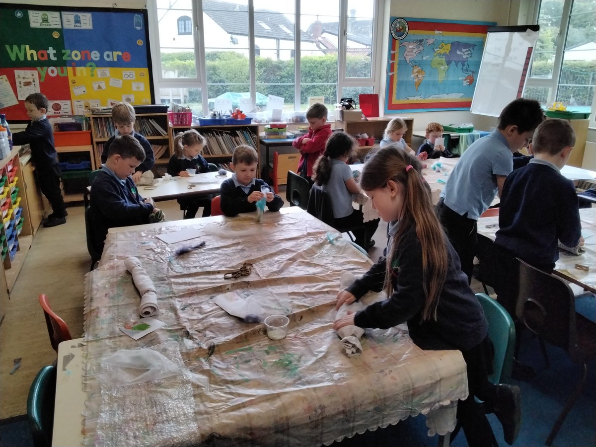 BCEVCPSquirrels's tweet photo. Squirrels had a go at making felt today in art. https://t.co/zTs17bOEey