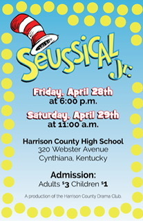 Don't forget about our elementary drama club's performance of Suessical the Musical with two showings this weekend!