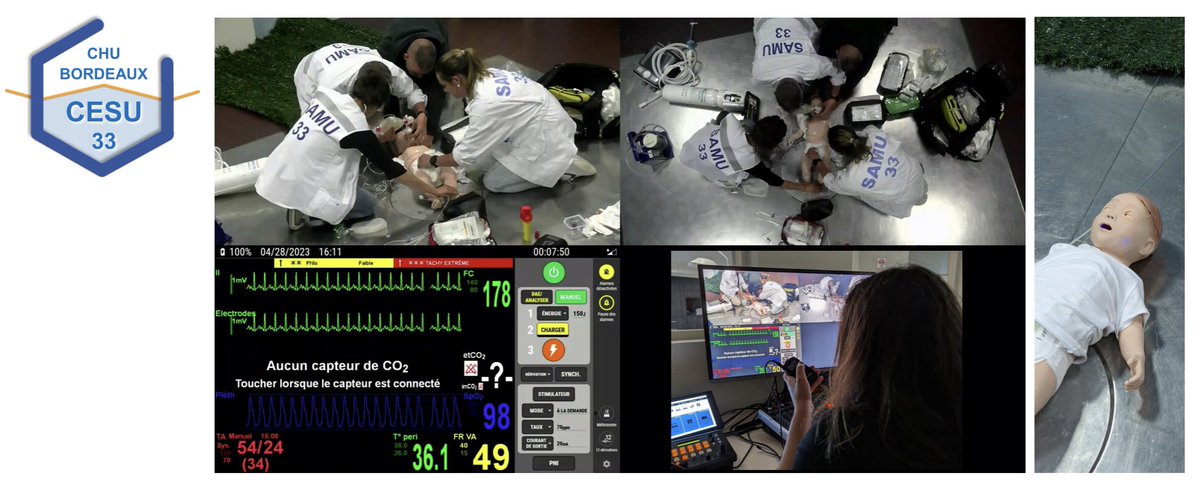 [#CESU33] Formation par la simulation aux urgences du nouveau-né et de l’enfant en SMUR 🚨 @SimBA_Bordeaux @CHUBordeaux @ANCESU_