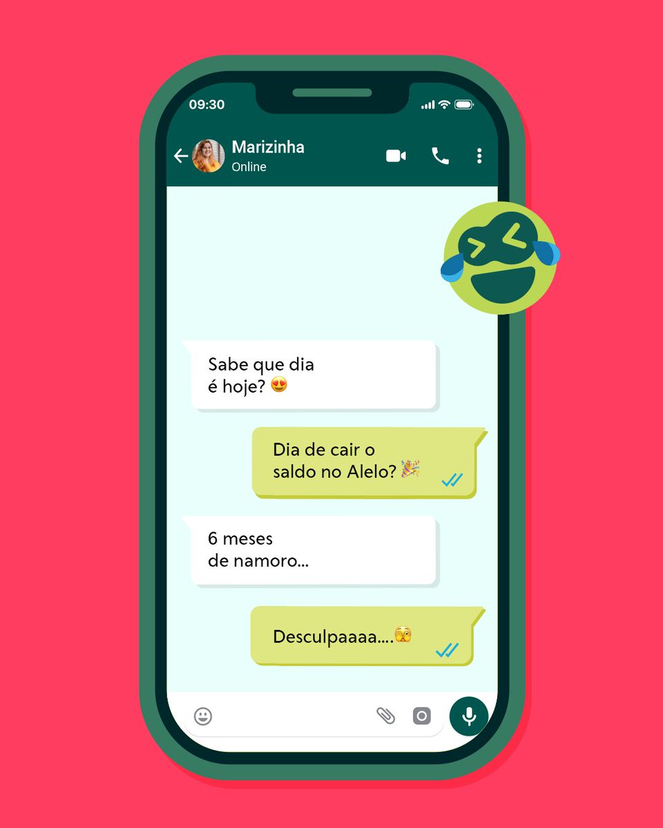 Agora é o momento de usar o saldo do Alelo para consertar esse erro. Já sabemos quem vai pagar o jantar de aniversário! 😂