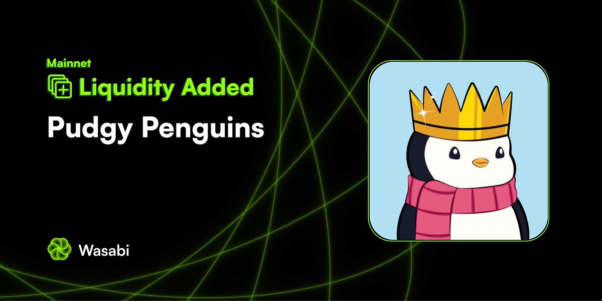 wasabi_protocol's tweet photo. 🟢ATTENTION🟢

Options Are Now AVAILABLE❗️

We thank @LucaNetz and the @pudgypenguins community!

🌶️SPICY🌶️ Surprises will be Drawn at the End of The Week (Sunday): 

1) Follow  @wasabi_protocol 
2) Like + Retweet this tweet
3) Comment Done + Tag 1 Fren 🤝

https://t.co/0SqHc2QbhF