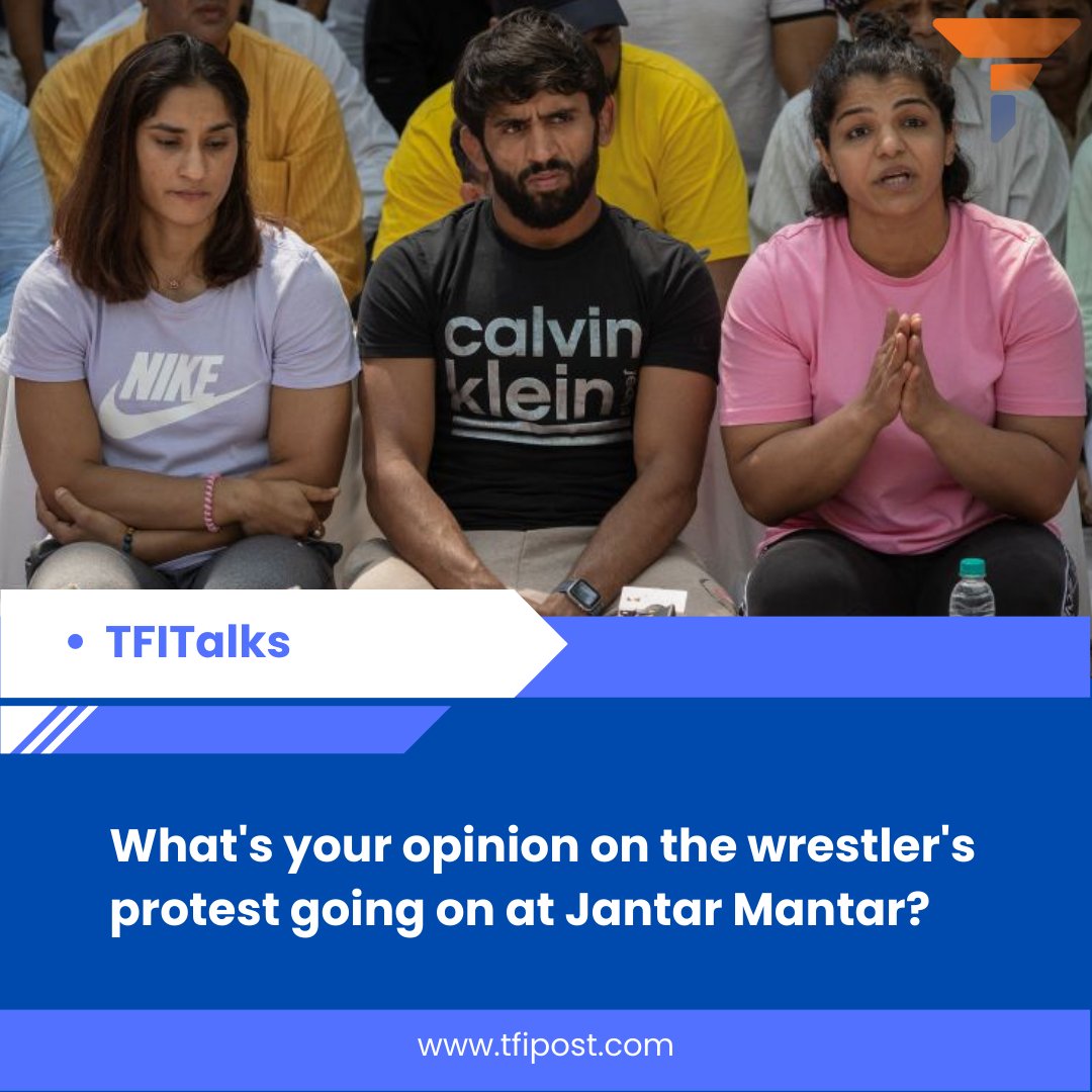 FrustIndian's tweet image. Your views on Wrestler's protest.

#TFITalks