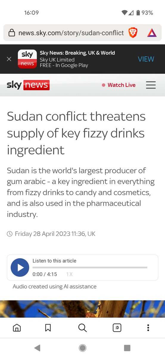 moe_magzoub's tweet photo. I'm glad skynews have their priorities straight during Sudans suffering
War Crimes ❌
Killing of Civilians ❌
Humanitarian Crisis ❌
Potential Fizzy Drinks shortage ✅ https://t.co/bHjDd88vjg