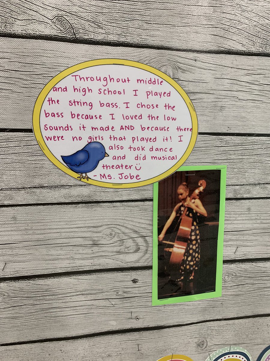BookwormBuilder's tweet photo. Love love love this bulletin board our fabulous music teacher put together 🤍 who knew so many Lyons Farm staff members were so musical 🎶🎼🎵🎤🎸🥁🎹🎺🎻 (part 1) https://t.co/TdKkxyVLVj