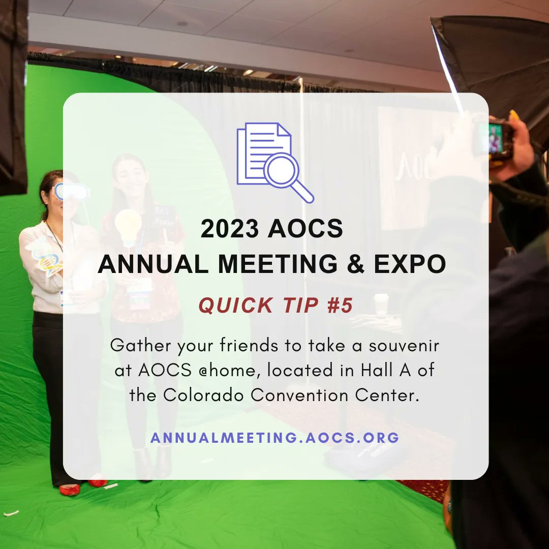 AOCS (The American Oil Chemists' Society) on Twitter "The 2023 AOCS