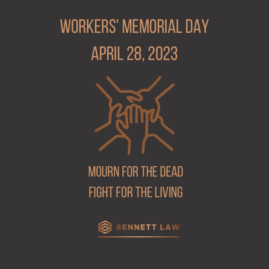 Every year, on April 28, we pay our respects to those who lost their lives on the job. 
This is a day of remembrance, and also action for workers killed, disabled, injured, or made unwell by their work. #workersmemorialday #internationworkersmemorialday #nebraska #safeworkplaces
