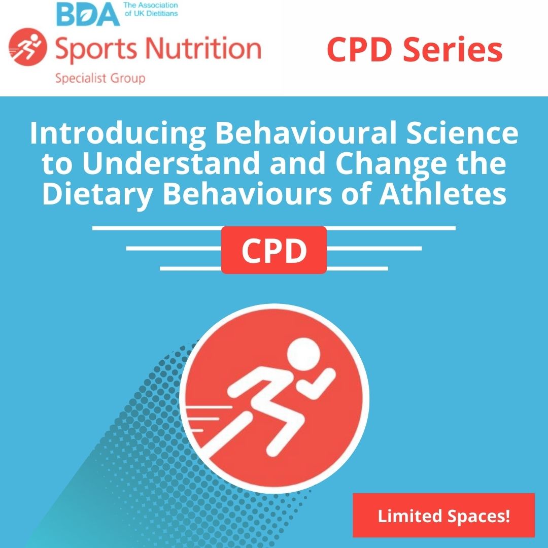 *********CPD ALERT*********   

Our 2023 CPD series continues on the 16th June with our one-day course: "Introducing Behavioural Science to Understand and Change the Dietary Behaviours of Athletes"

Book below

bda.uk.com/events/calenda…