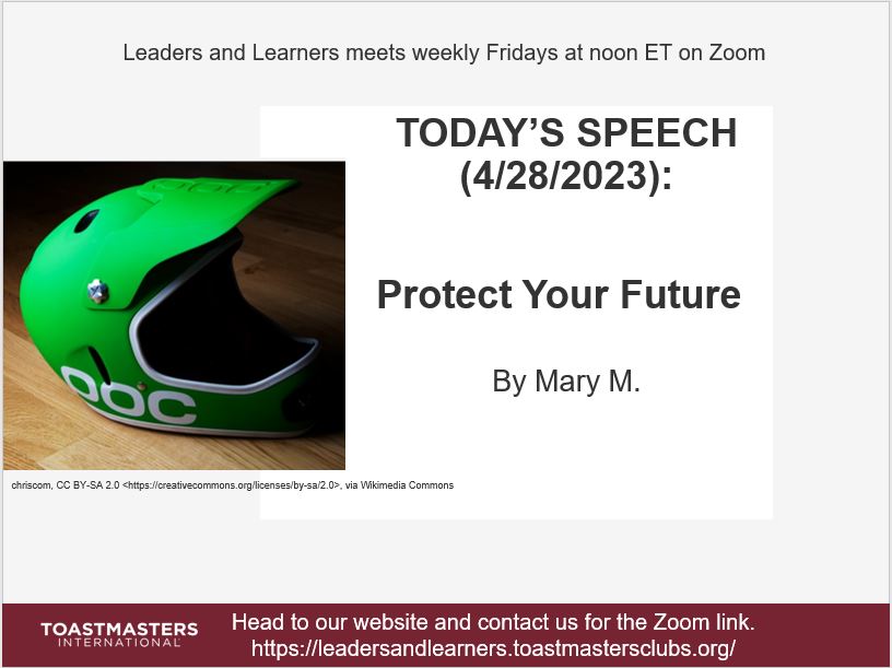 Toastmasters today! Go to contact us to get our zoom link.  …dersandlearners.toastmastersclubs.org