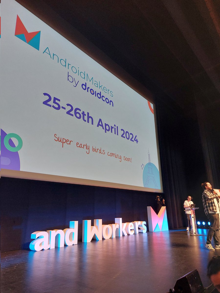 AndroidMakersFR's tweet image. That's a wrap!
🤗 Thank you for coming and see you next year! 👋
25-26th April 2024
#AMxDC23