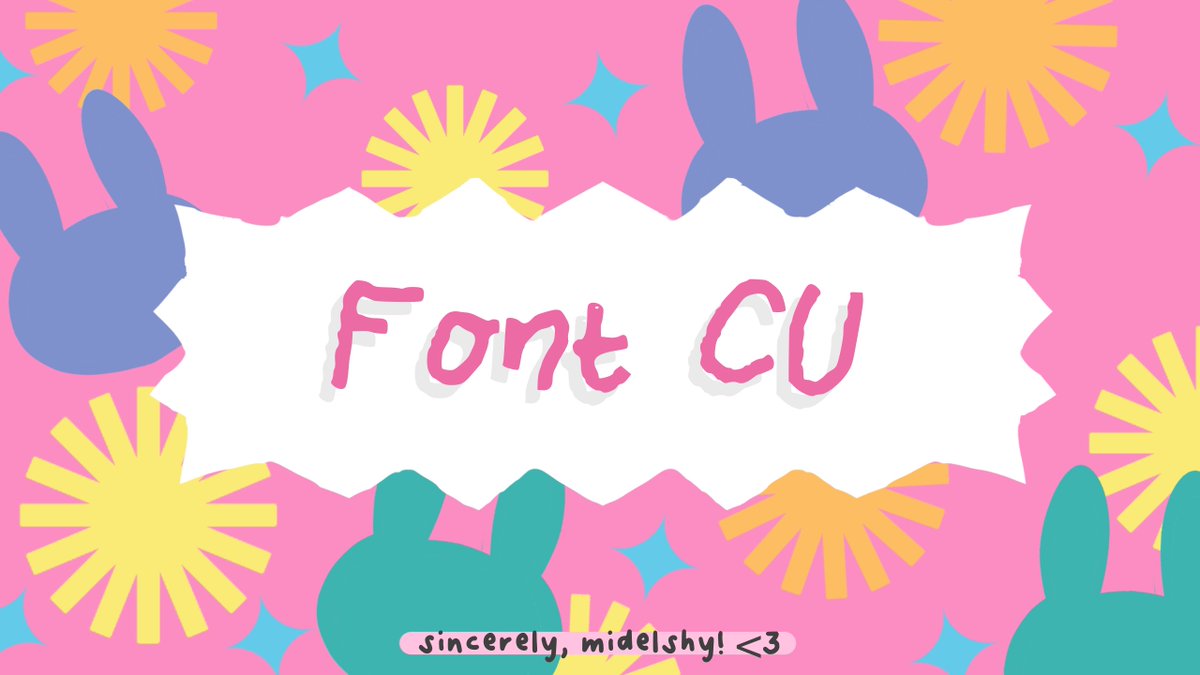 🧃 FONT CU RECOMMENDATIONS — BY @Midelshy 

♡ rt &amp; like will be appreciated 
♡ do not reupload! 

note : bakal trus upload seiring jalannya waktu <3