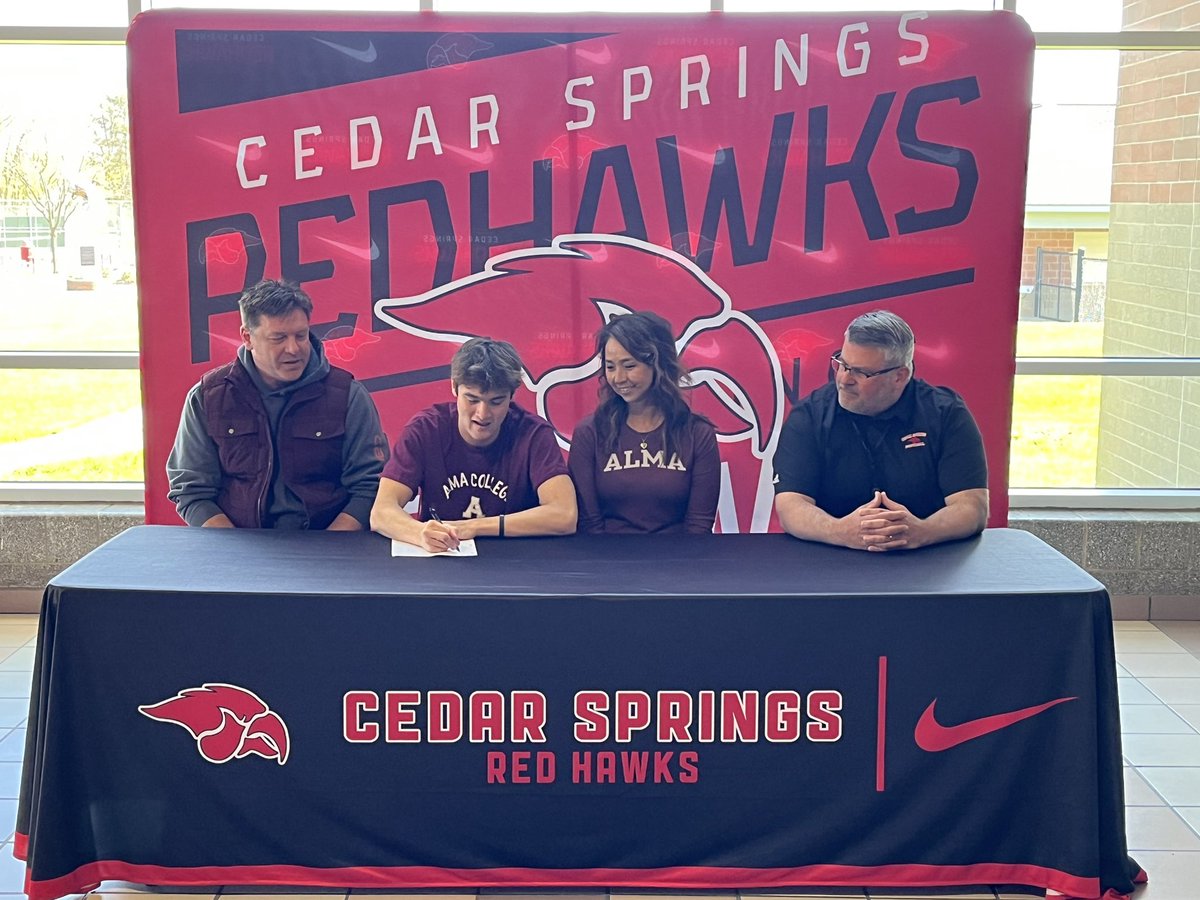 cedar_athletics's tweet image. Congratulations to Ryan West who will continue his athletic and academic career at Alma College to play football! 

#gocedar