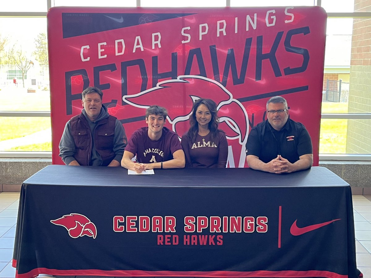 cedar_athletics's tweet image. Congratulations to Ryan West who will continue his athletic and academic career at Alma College to play football! 

#gocedar