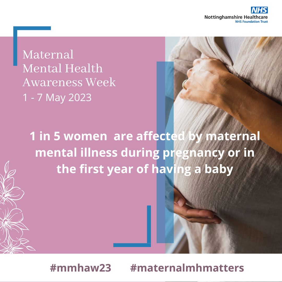 It’s Maternal Mental Health Week. Did you know 1 in 5 women are affected by maternal mental illness during pregnancy or in the first year after having a baby? If you or someone you know is affected by this, we can help: bit.ly/3rG5S3v #maternalmhmatters #mmhaw23