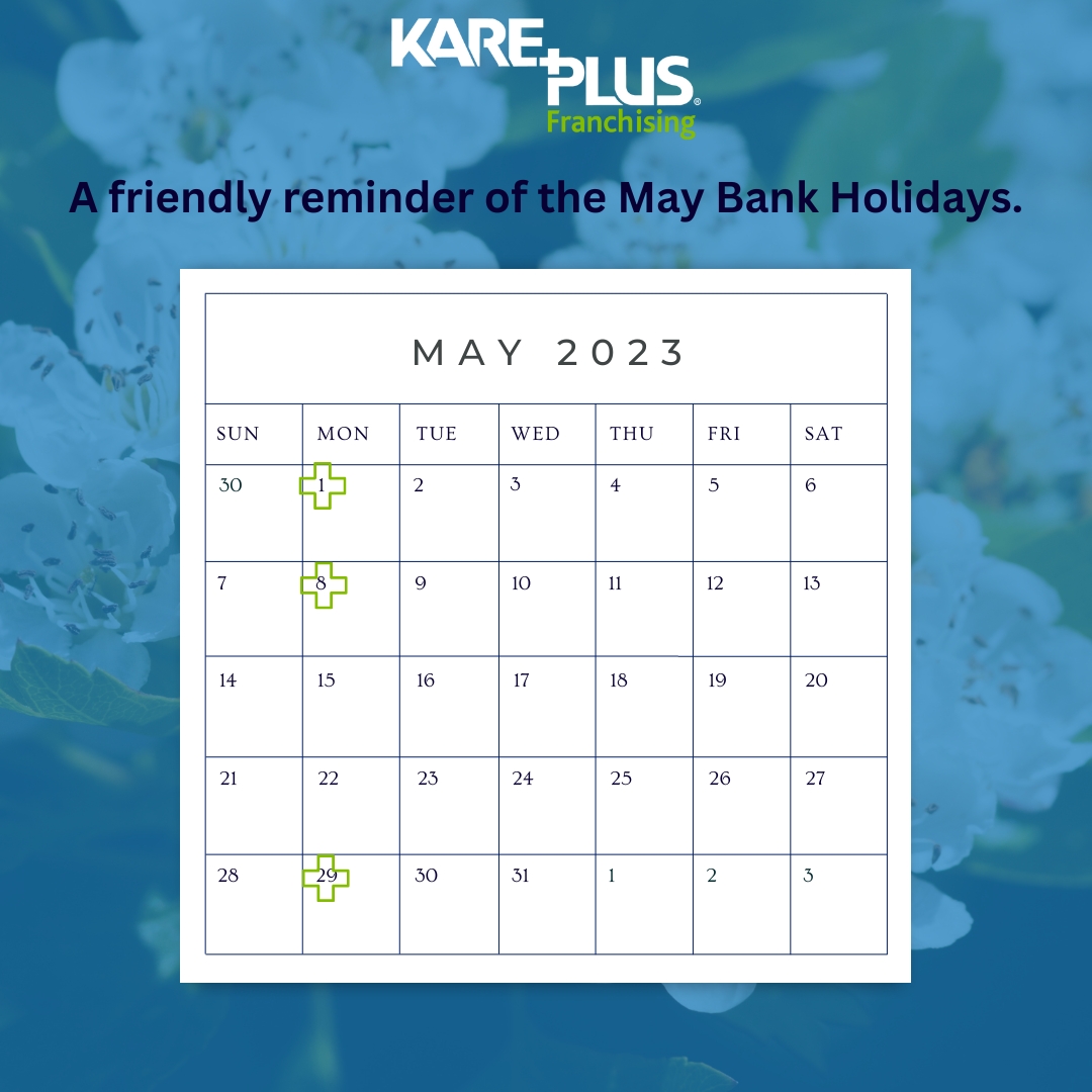 kpfranchising's tweet photo. Just a friendly reminder of the approaching Bank Holidays in May where the Head Office will be closed for business. Don't forget if you would like to request a weekend or evening call with one of the Franchise Team, please get in touch! 01952 783338. #businesshours https://t.co/r9pCUsTm2W
