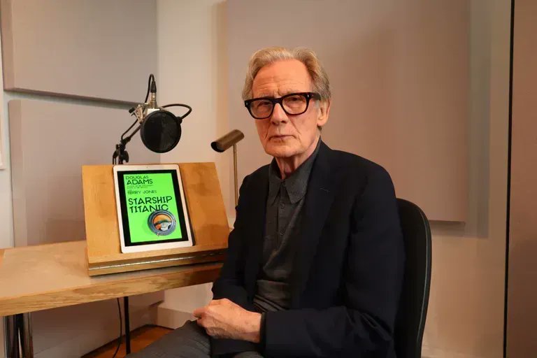 Delighted to announce that multi-award-winning actor Bill Nighy has narrated the audiobook of Starship Titanic by Terry Jones 🎧 Based on the video game by Douglas Adams, best known for The Hitchhiker's Guide to the Galaxy! Pre-order now: buff.ly/41HL7Ge