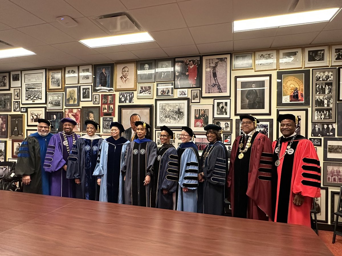 Atlanta University Center current and previous Presidents at Helene Gayle's (Spelman College) inauguration! #TheHardReset #Atlanta'sHBCUs! Congratulations!