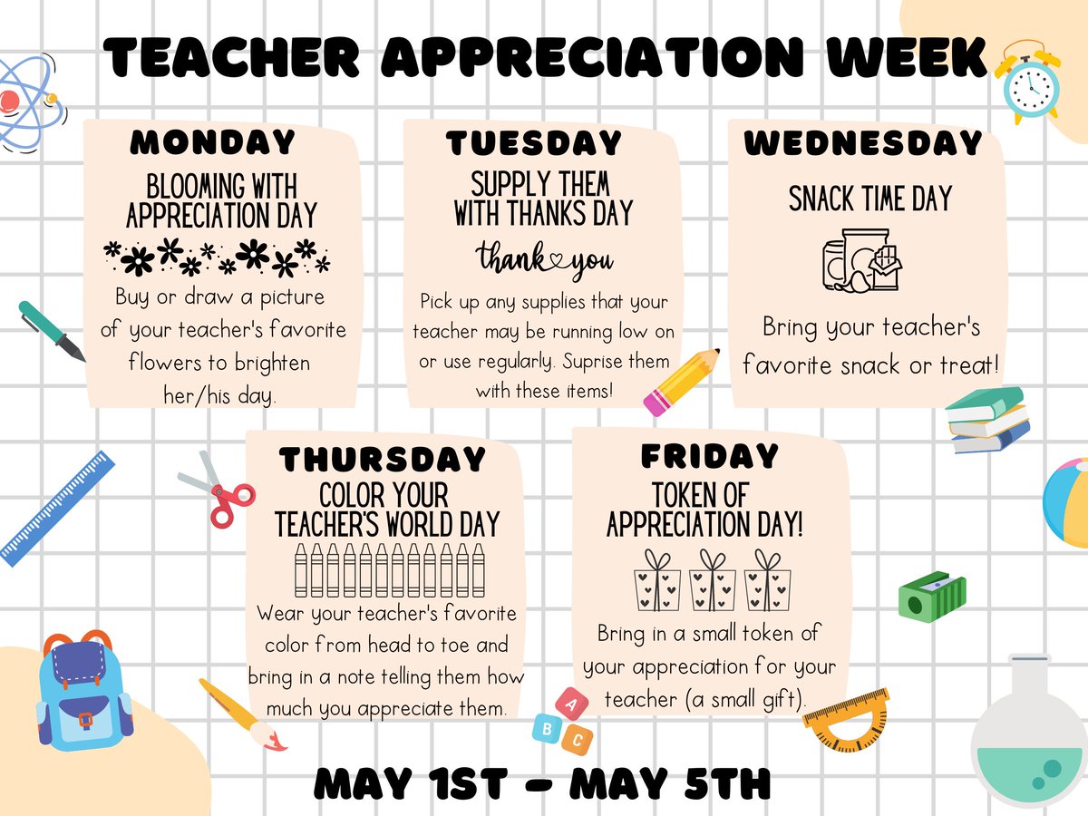 Help us celebrate our incredible teachers next week! 🥰