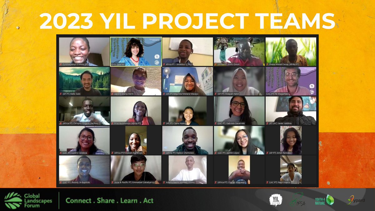 YIL_Initiative's tweet photo. 🌍🌏🌎An exciting launch of the 2023 Project Teams.🚀

Our inaugural meeting brought together 60 amazing young people from Africa, Asia and Latin America &amp; the Caribbean who will assist us in co-creating our programs throughout the year. #ThinkLandscape @GlobalLF

Stay tuned!❤ https://t.co/rxT8kFjmLQ