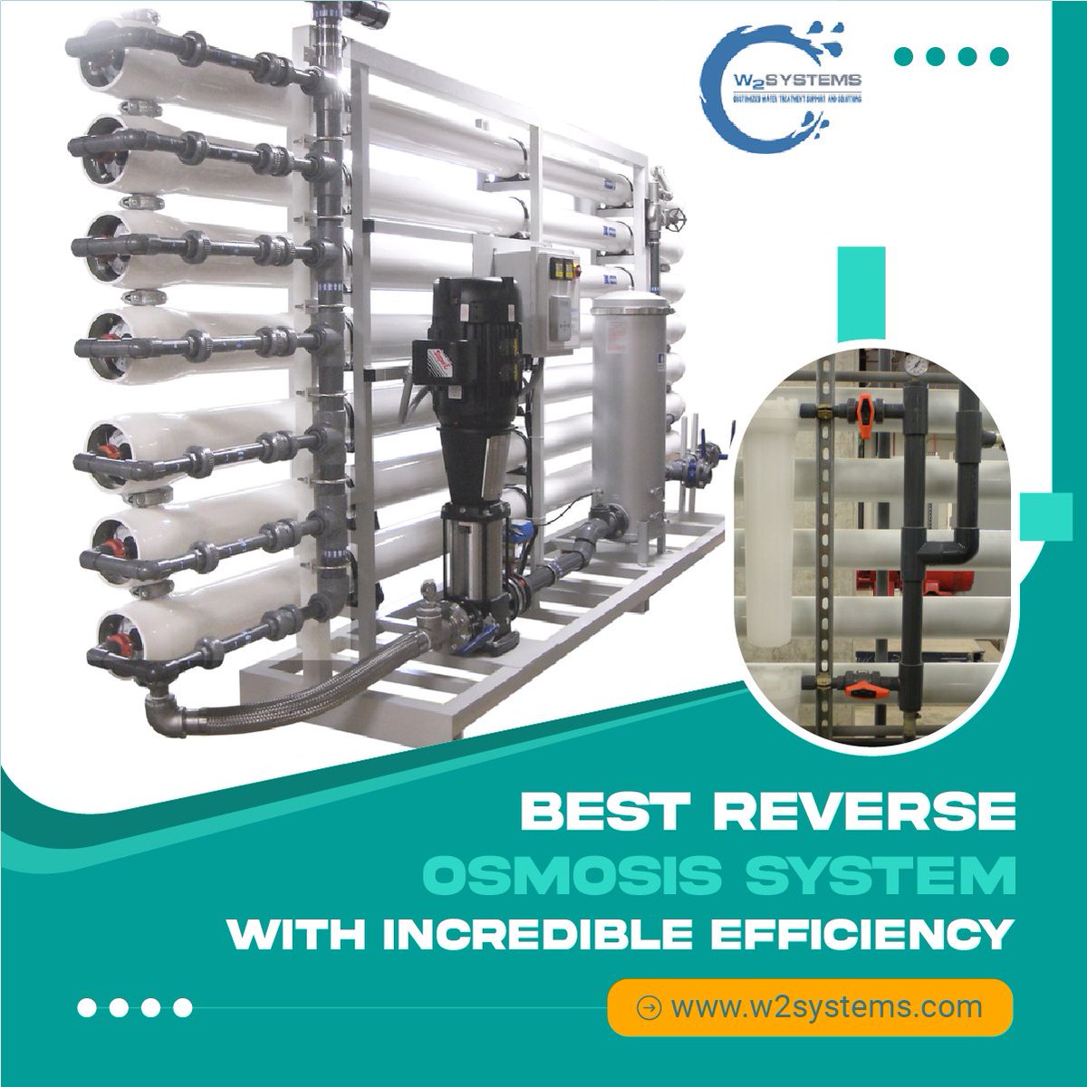 w2systems's tweet image. #W2Systems is an industry leader in developing specialized #watertreatmentsolutions through innovative design &amp;amp; engineering. Our dedicated team of experts helps you with any aspect of #reverseosmosis #waterfilter maintenance. Visit bit.ly/3zedG11. #watertreatment