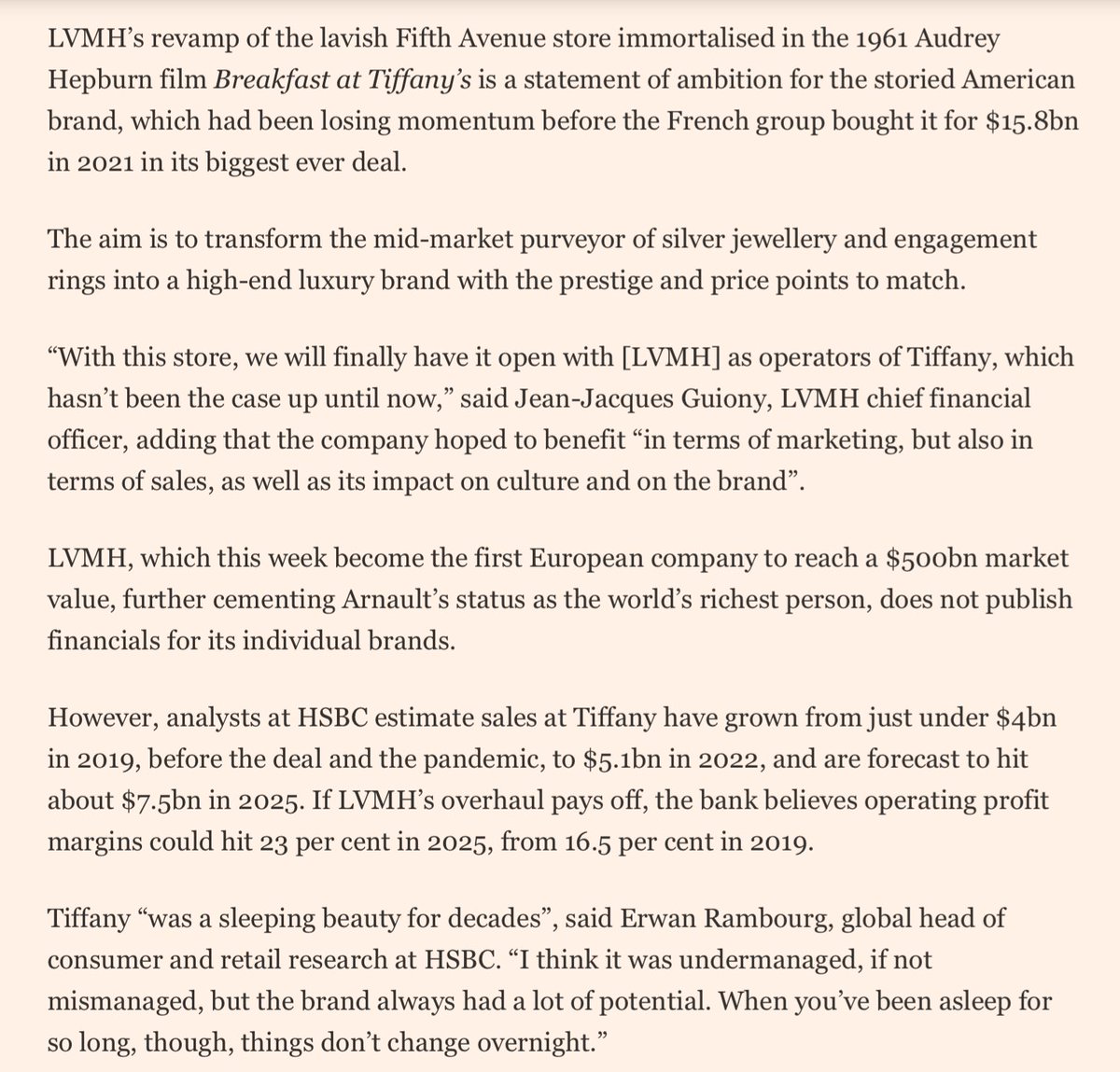 Luxury Brand: LVMH boss says 2022 outlook is so far, so good, ET Retail