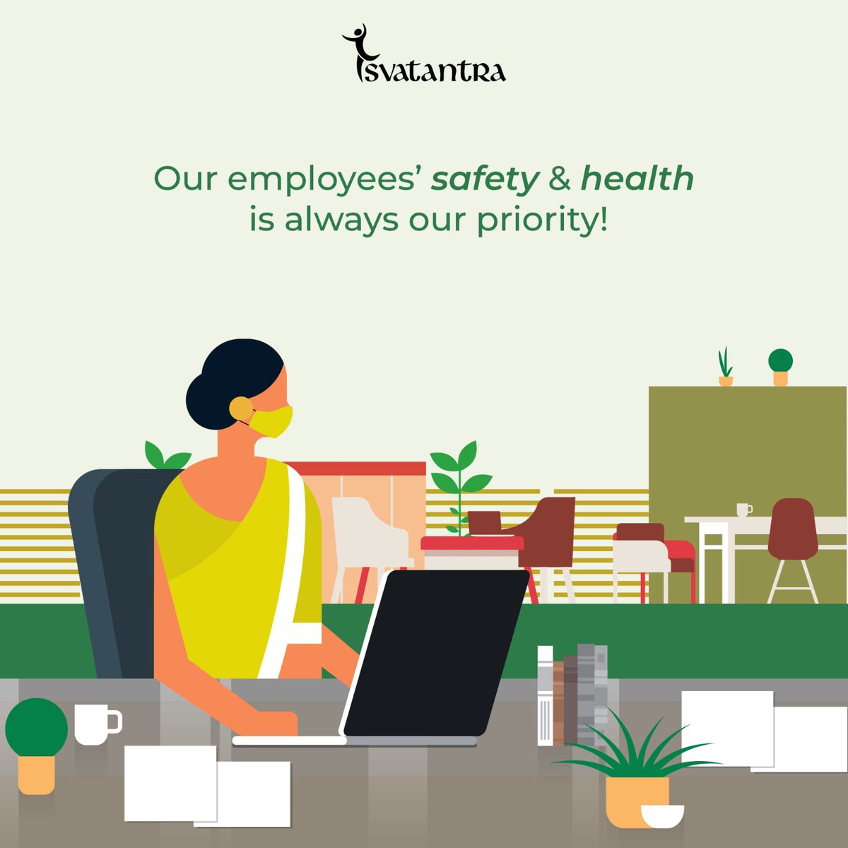 At the forefront of our work culture lies the safety & health of our employees. This is what makes us the Best Place to Work!

#SvatantraMicrofin #WorldHealthandSafetyatWork #HealthyWorkplaces.