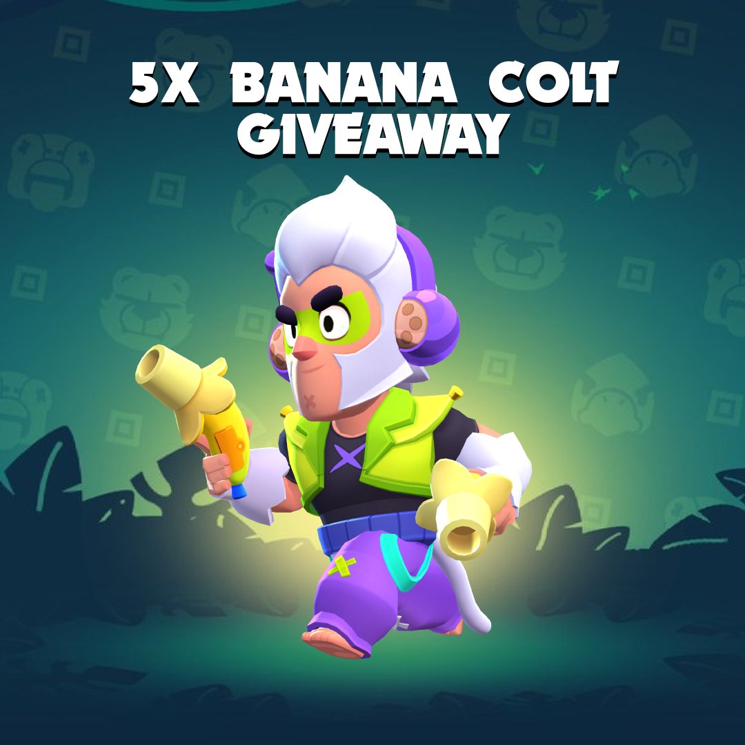 brawlcraftapp's tweet photo. We're giving away Banana Colt skins to two winners here on Twitter!

📢 Follow @brawlcraftapp 
🔁 Retweet
🏷️ Tag two friends

We're also giving away up to 3x more skins on our Discord server at https://t.co/6x039NdasJ!

Winners announced May 3rd.

#BananaColtGiveaway #BrawlStars https://t.co/e8Td2opyt9