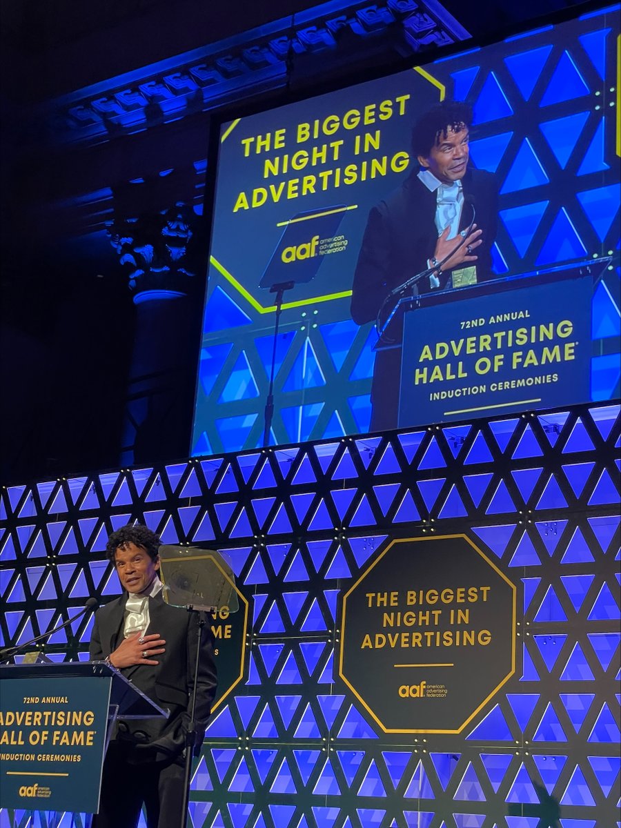 WOW! 

Aaron Walton (CEO, <a href="/WaltonIsaacson/">WALTON ISAACSON</a>), it is no surprise that you were inducted into the Advertising Hall of Fame last night! I have to give you your flowers and praise. 1/2