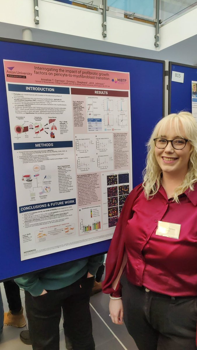 JJohnsonLab's tweet photo. This week, our PhD student @AnneliseGar @AstonBioscience presented a poster at the annual @MIBTP1 symposium at @HarperAdamsUni. Well done! https://t.co/OJHgppi8pw