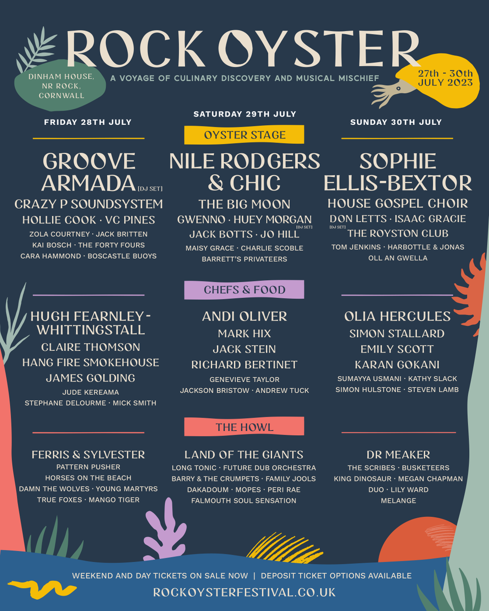 💫DAY SPLITS HAVE LANDED FOLKS! DAY TICKETS ON SALE NOW - rockoysterfestival.co.uk