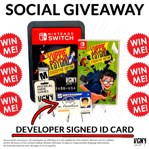 VGNYSoft's tweet photo. GIVEAWAY TIME
We're giving away 5 Giant cartridges, 5 pins and a grand bundle featuring a AUTOGRAPHED ID CARD!

➡️Follow us @VGNYSoft
➡️Follow the developer @baroquedecay
➡️Like and Retweet this tweet

GET YOUR COPY https://t.co/dS3xhlzEyP

Giveaway ends 05/01 Midnight EST https://t.co/Jb0hBK3Ejm