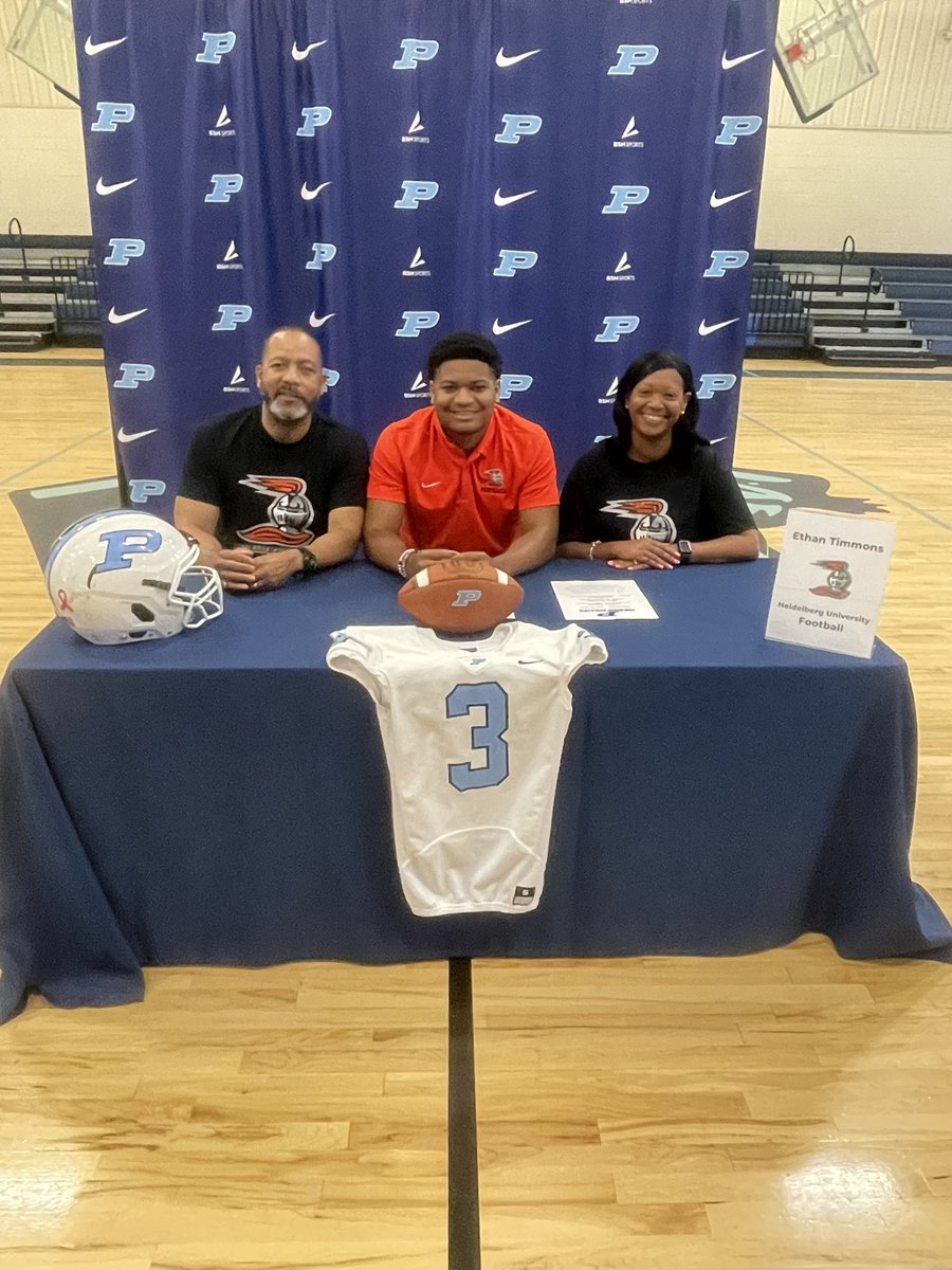 Congratulation to <a href="/ETimmons44/">Ethan Timmons</a> on Signing his Letter of Intent to play Football at Heidelberg University! #GoPanthers