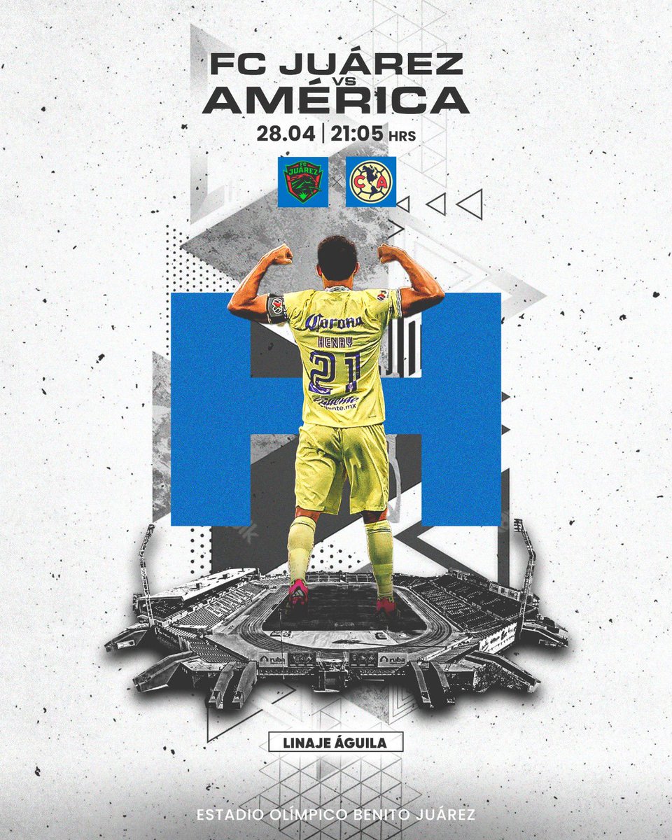 #HoyHayPartido Hoy hay #CampeonDeGoleo hoy pasamos en 2do #VAMOSAMERICA 

#LinajeÁguila 
#ClubAmerica #JuarezVsAmerica #America #HenryMartin