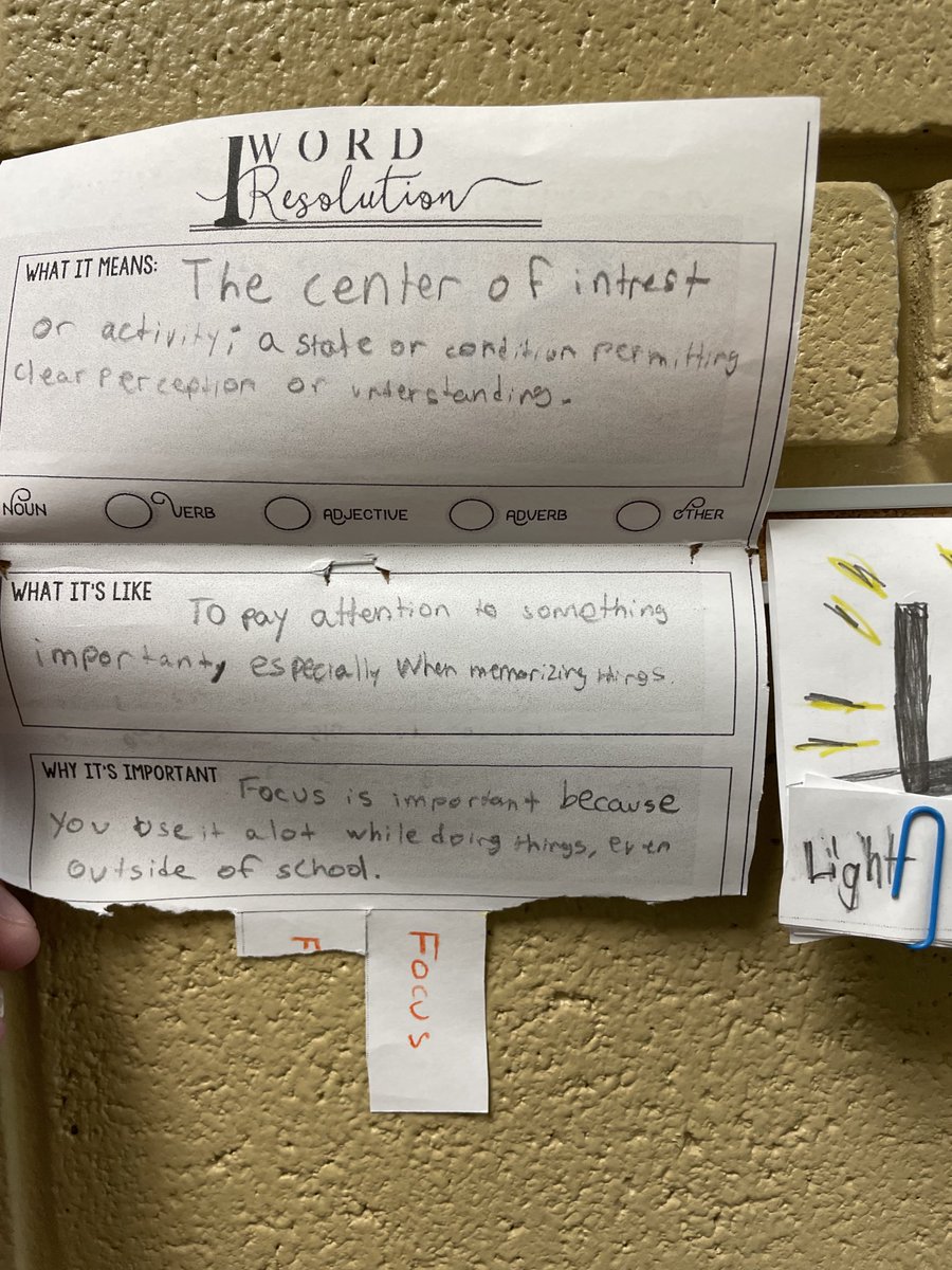 All learning is Social Emotional Learning! Check out our students creating one word goals and sharing them with others! ⁦<a href="/sd308/">Oswego Community Unit School District 308</a>⁩