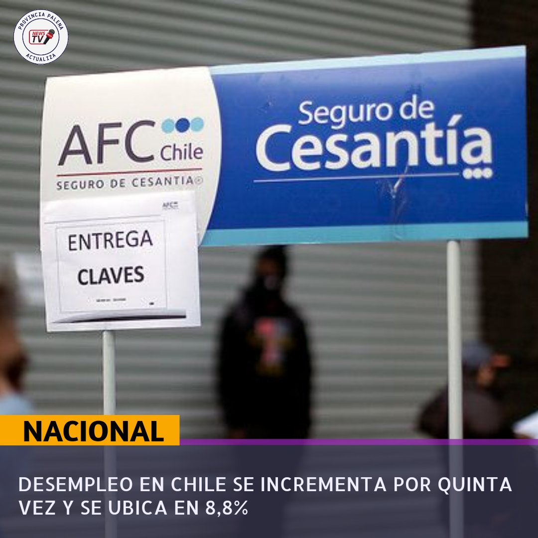 Desempleo en #Chile aumenta por quinta vez 

Más detalles 👇🏾

m.facebook.com/story.php?stor…