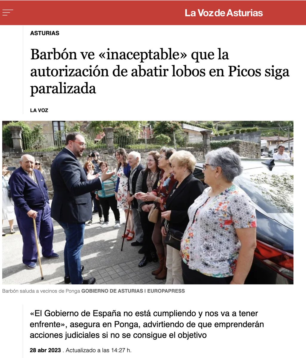 Hay que tener muy poca vergüenza para decir esto, tras aparecer esta mañana 2 cabezas de lobo en el lugar donde se reunía el Consejo de Gobierno del <a href="/GobAsturias/">Principado de Asturias</a> . Nos gobierna un sindicato agroganadero que simpatiza con lo más mafioso del medio rural
lavozdeasturias.es/noticia/asturi…