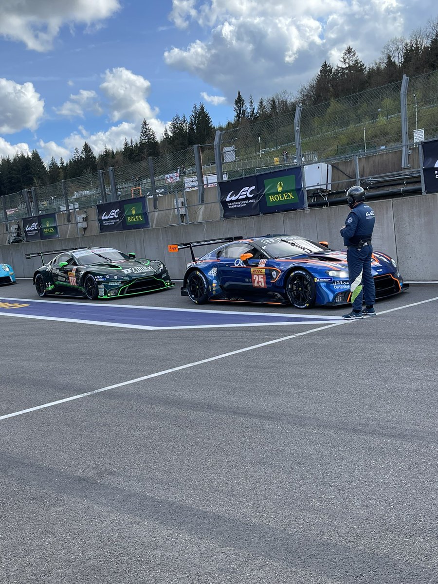 Great results for @AMR_Official cars in quali.

P1 @OfficialTFSport @AlHarthyRacing 
P6 @HeartofRacing23 
P9 @dstation_racing 

#WEC #teamAMR #6hSpa