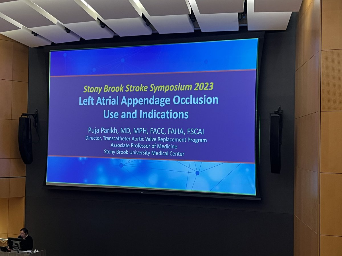 Here’s Dr. Parikh our Cardiac Interventionalist speaking about LA appendage closure. 
Are we looking into a future of less oral anticoagulation for AFIB? ❤️=🧠
#aha #afib #heart #stroke #NeuroTwitter #Medtwitter